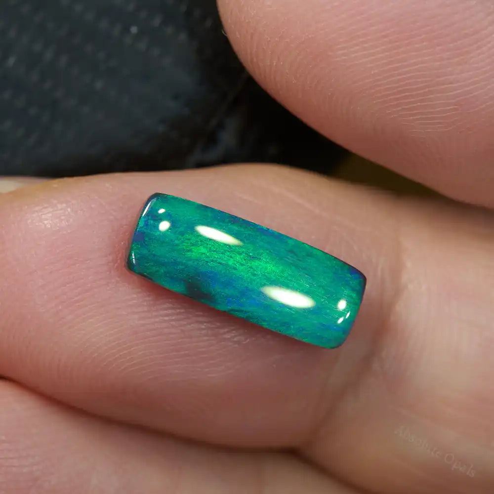 2.13 cts Black Opal Lightning Ridge Solid Cut Stone Black Opal