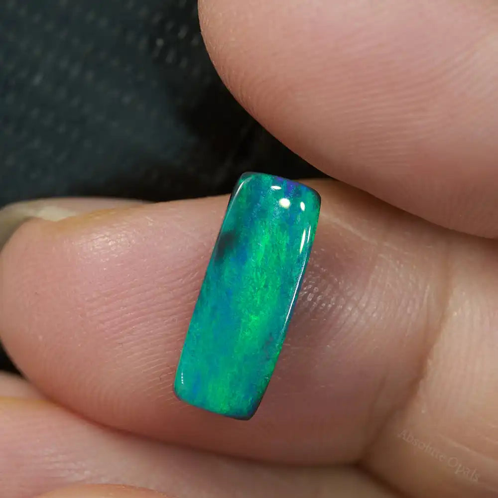 2.13 cts Black Opal Lightning Ridge Solid Cut Stone Black Opal