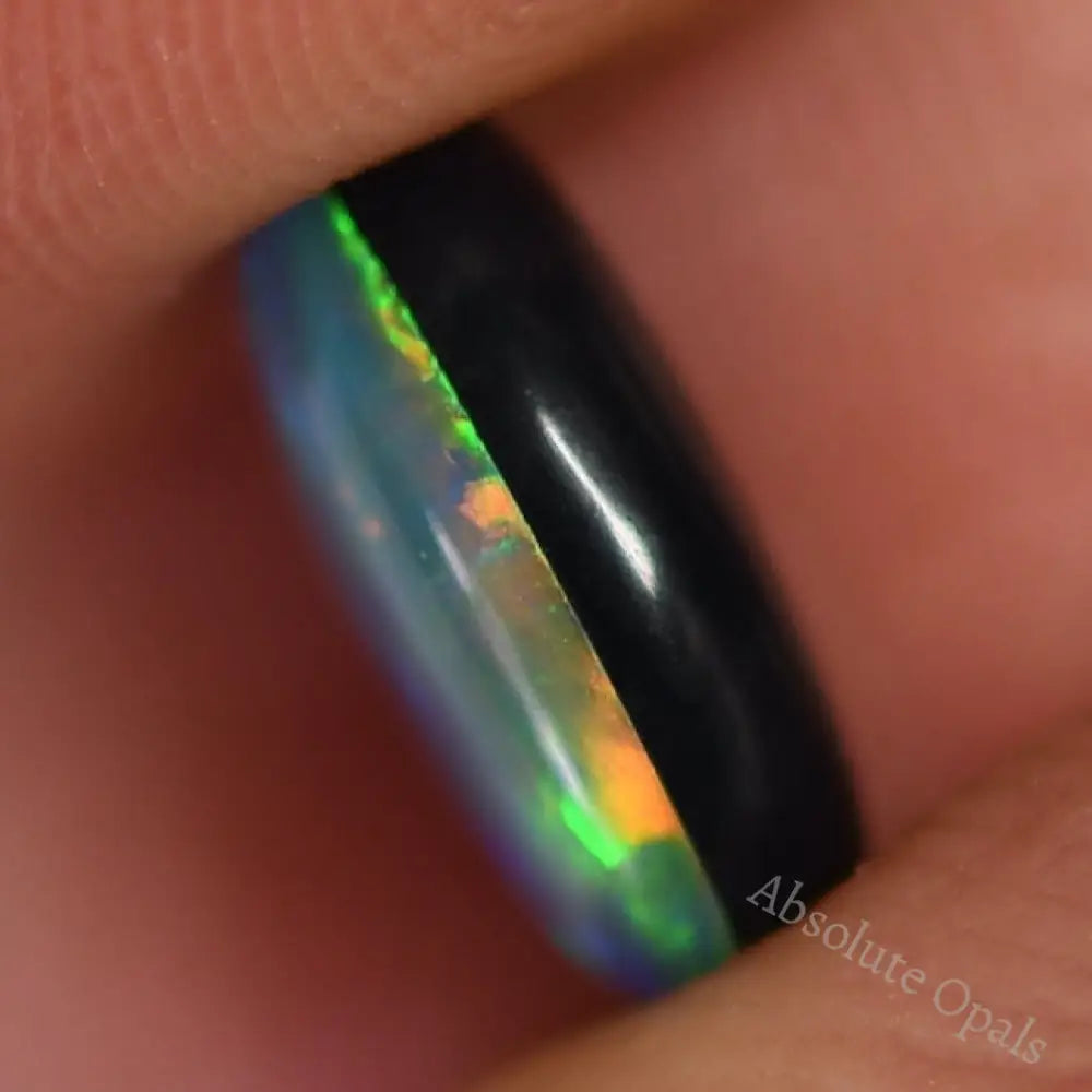 2.18 Cts Australian Opal Doublet Stone Cabochon Lightning Ridge