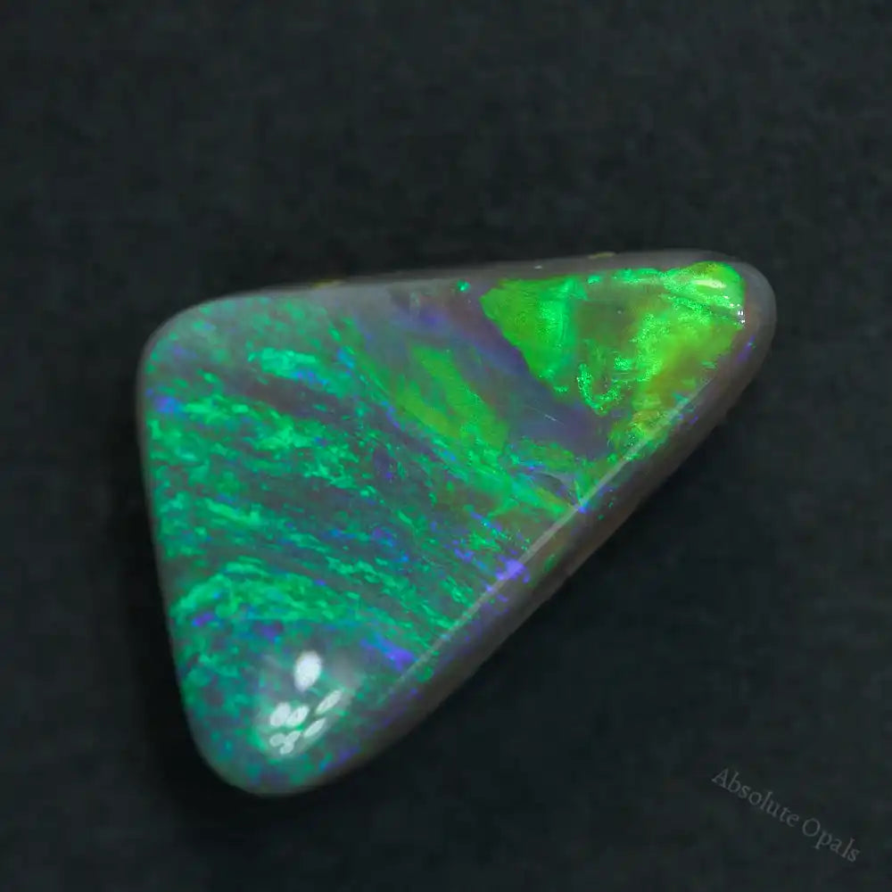 2.33 cts Dark Opal Lightning Ridge Solid Stone Semi Black Opal