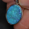 2.34 G Australian Doublet Opal With Silver Pendant: L 26.9 Mm Jewellery