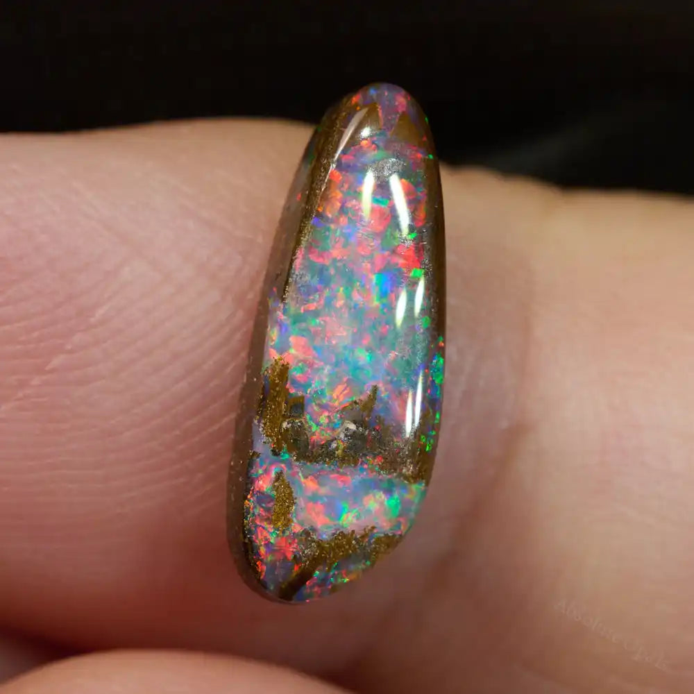 2.35 cts Red Boulder Opal Cut Stone Boulder Opal