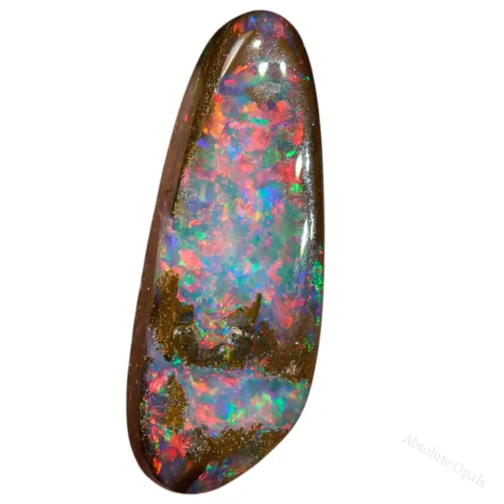 Red Boulder Opal Cut Stone