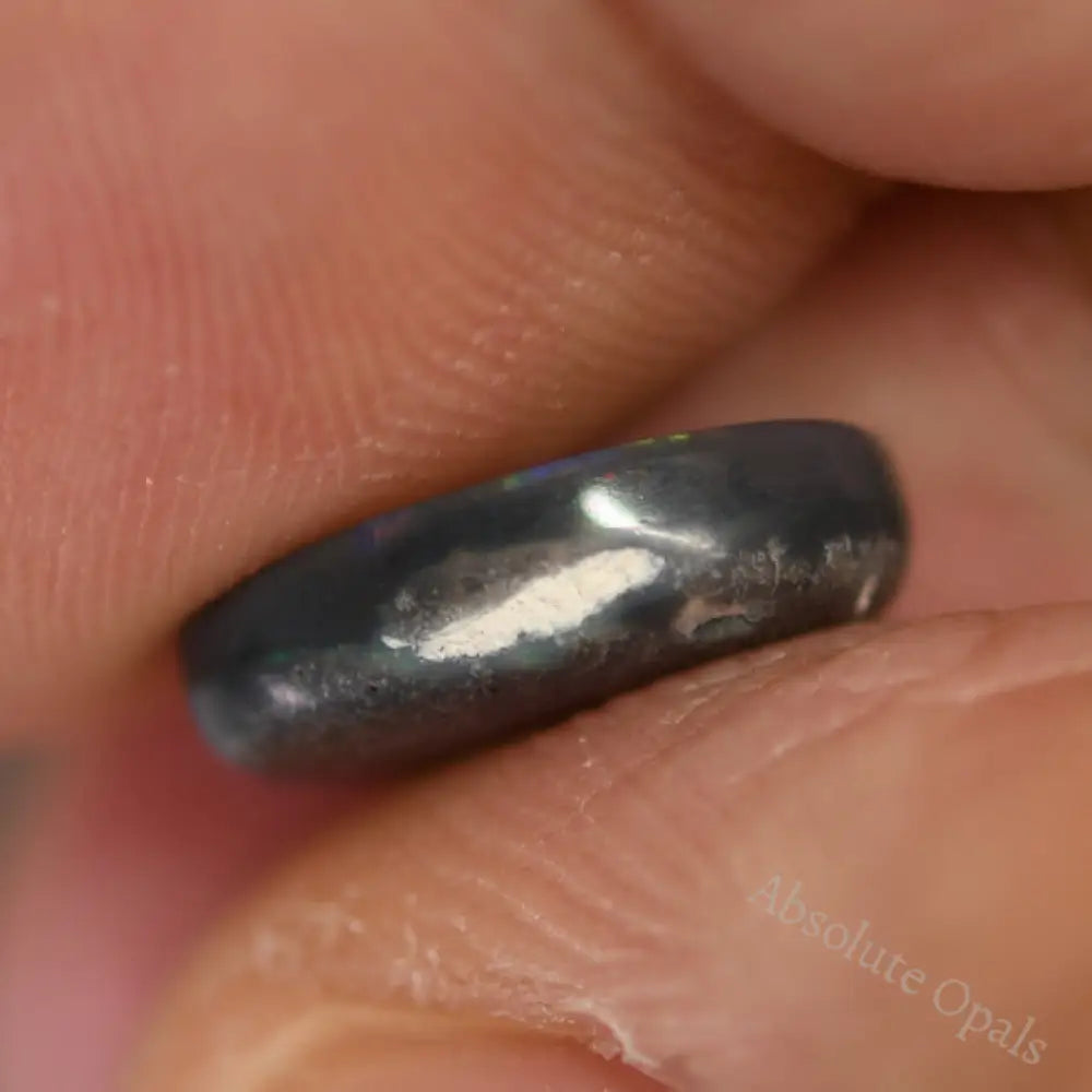 2.46 Cts Australian Solid Black Opal Gem Stone Lightning Ridge