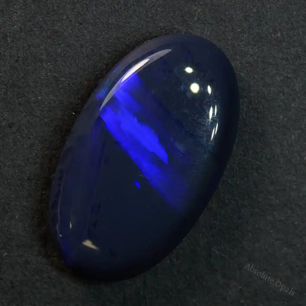 2.55 cts Black Opal Lightning Ridge Solid Cut Stone Black Opal