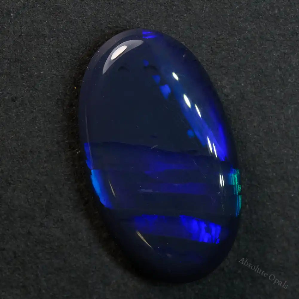 2.55 cts Black Opal Lightning Ridge Solid Cut Stone Black Opal