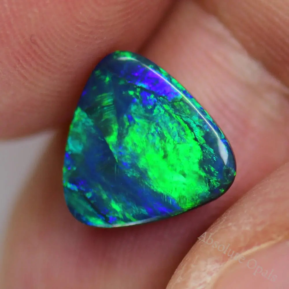 2.56 Cts Australian Black Opal Solid Lightning Ridge Cmr