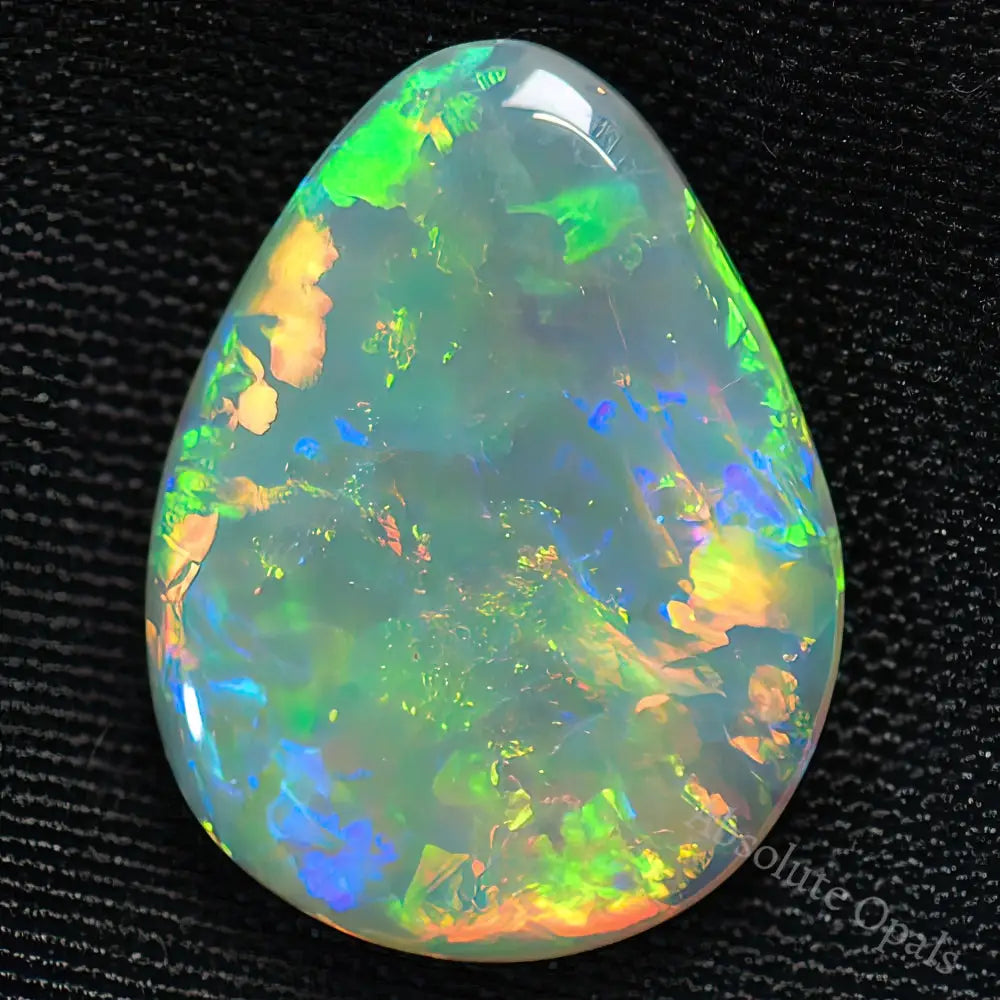 2.57 Cts Australian Solid Opal Cut Stone Lightning Ridge Light