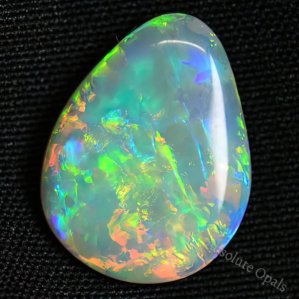 2.57 Cts Australian Solid Opal Cut Stone Lightning Ridge Light
