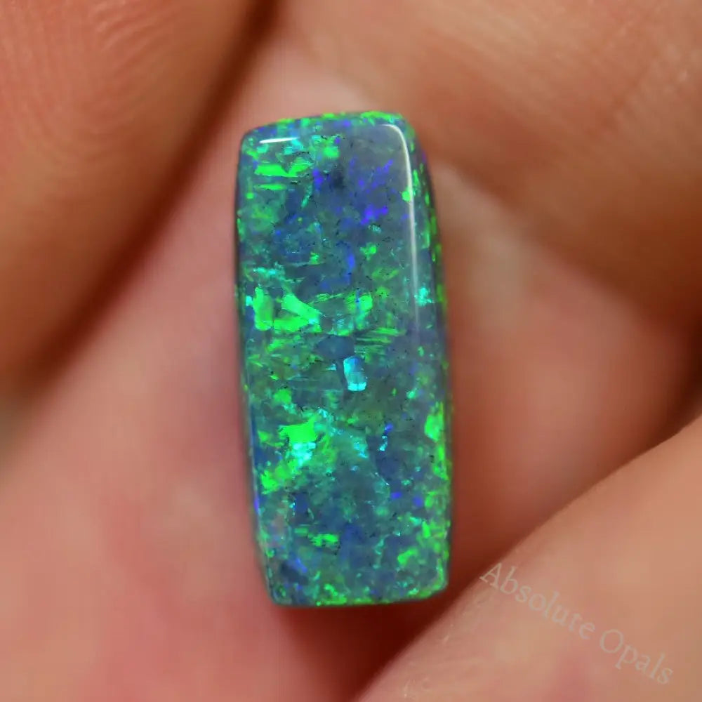 2.64 Cts Australian Black Opal Solid Lightning Ridge/ Double-Sided