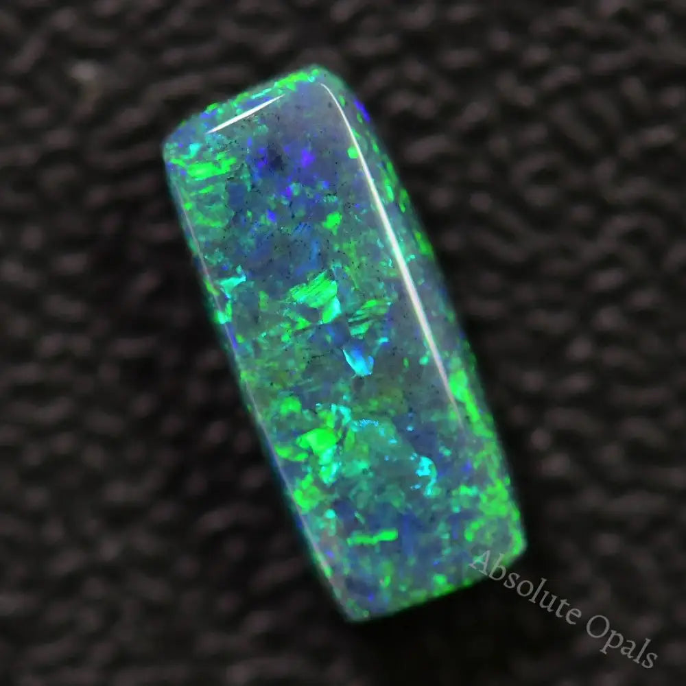 2.64 Cts Australian Black Opal Solid Lightning Ridge/ Double-Sided