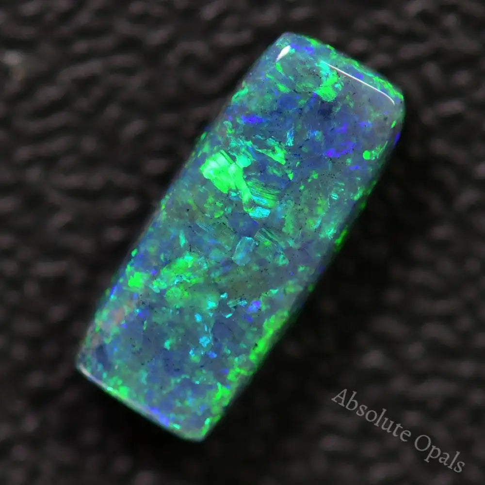2.64 Cts Australian Black Opal Solid Lightning Ridge/ Double-Sided