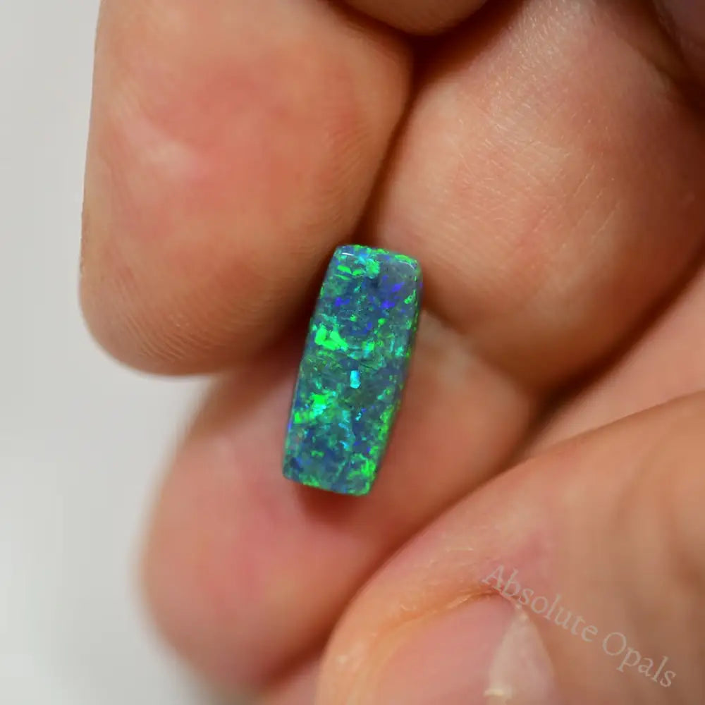 2.64 Cts Australian Black Opal Solid Lightning Ridge/ Double-Sided