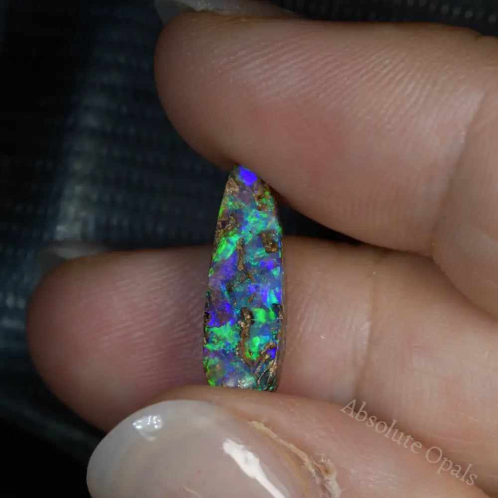 Green Cut Boulder Opal