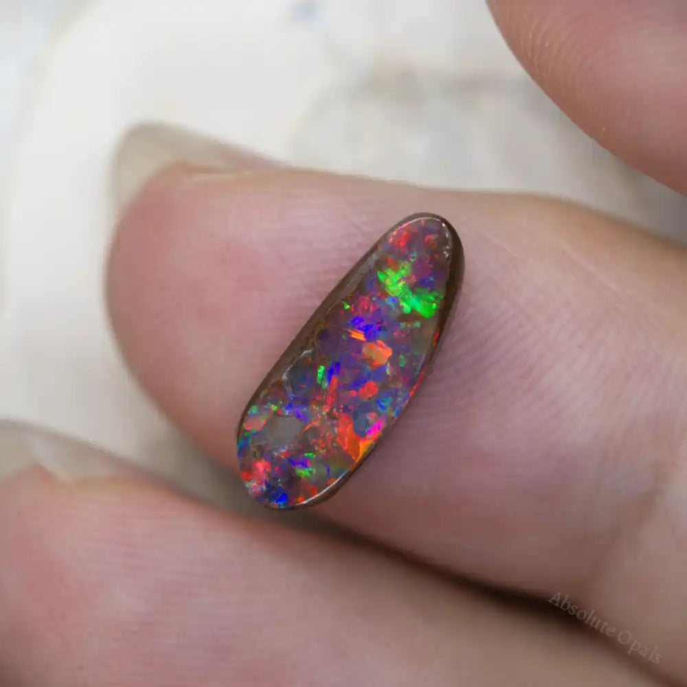2.70 cts Red Boulder Opal Cut Stone - Absolute Opals & Gems