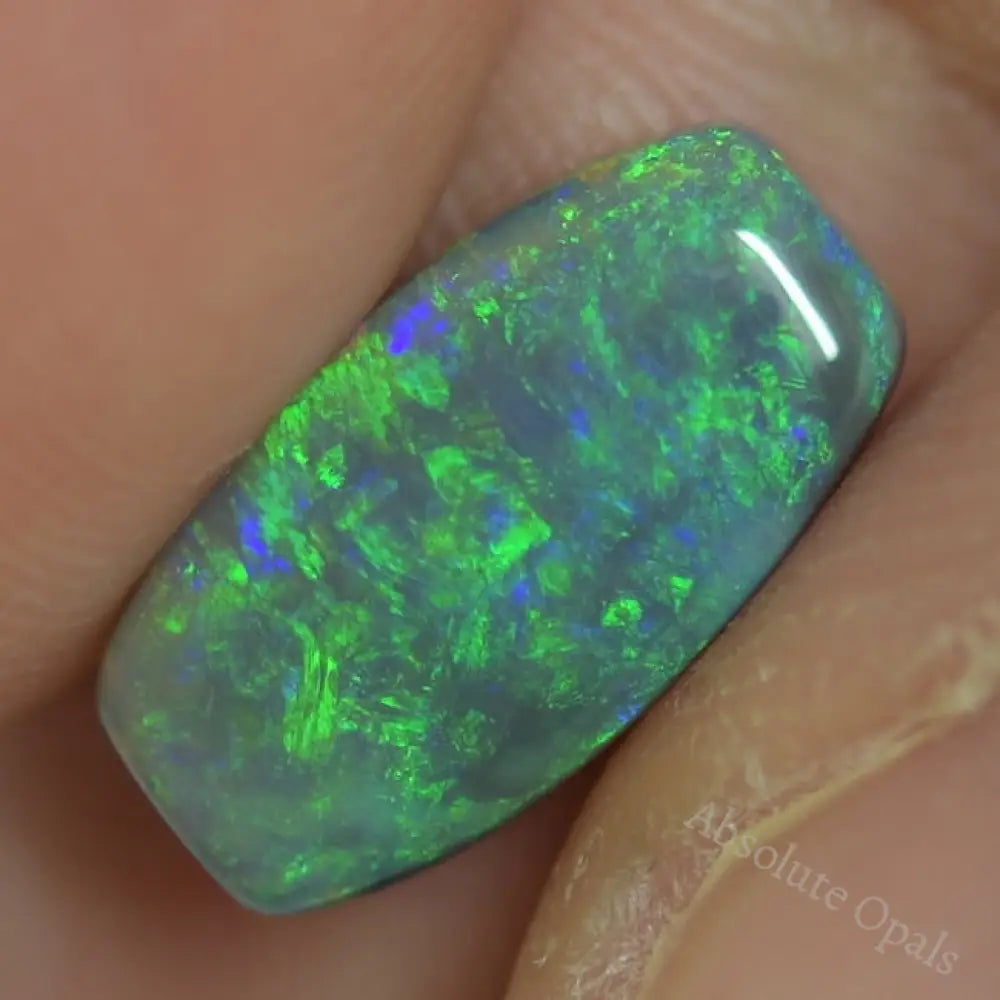2.73 Cts Australian Solid Semi Black Opal Lightning Ridge