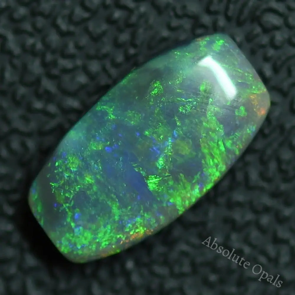 2.73 Cts Australian Solid Semi Black Opal Lightning Ridge
