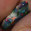 2.75 Cts Black Opal Lightning Ridge Australian Solid Carving Loose Gem Stone Red Green Blue