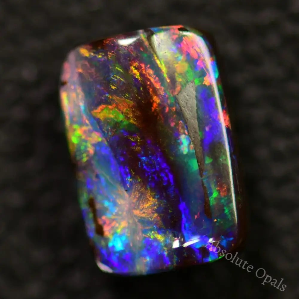 2.80 cts Australian Red Boulder Opal, Cut Stone - Absolute Opals