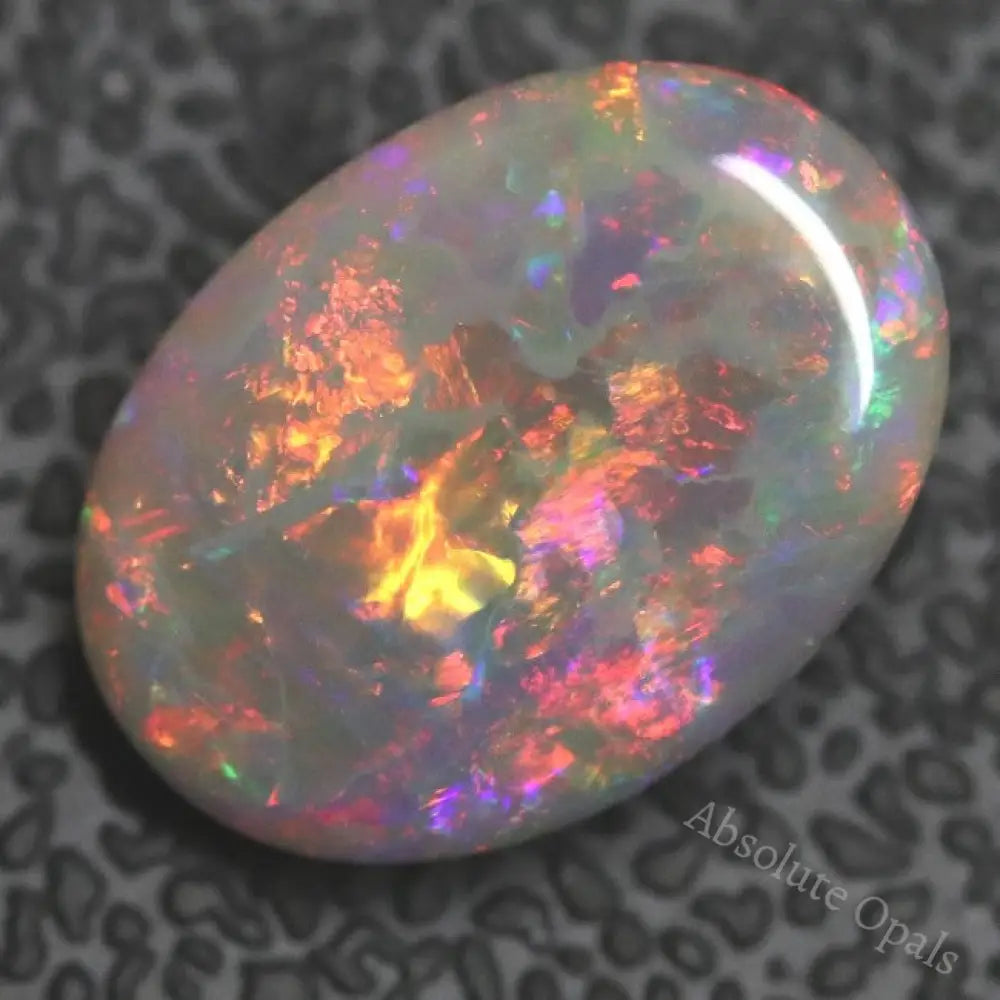 2.90 Cts Australian Semi Black Opal Solid Lightning Ridge Cabochon Loose Stone