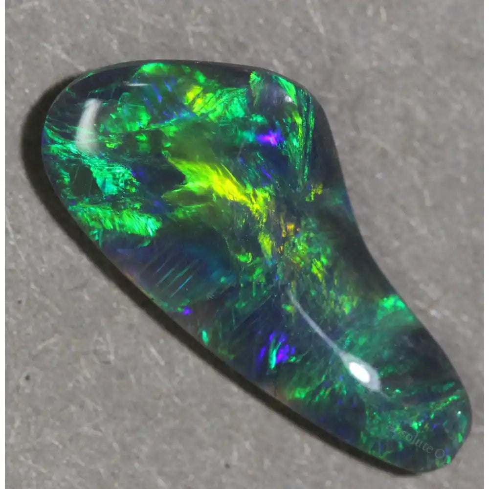 black opal gemstone  Lightning Ridge, Australia