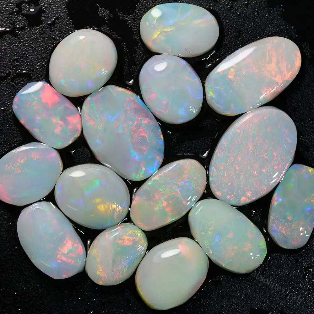 rough opal rubbed