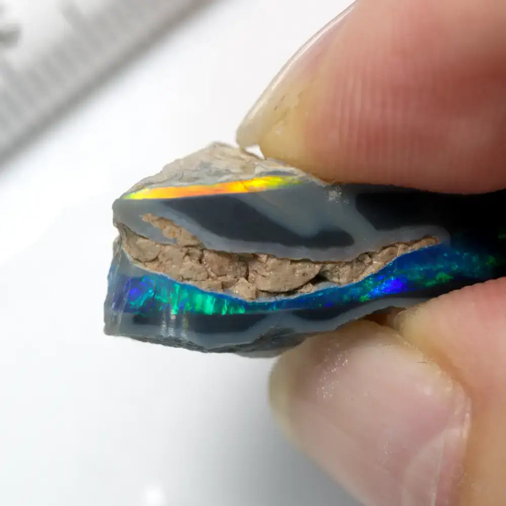black rough opal