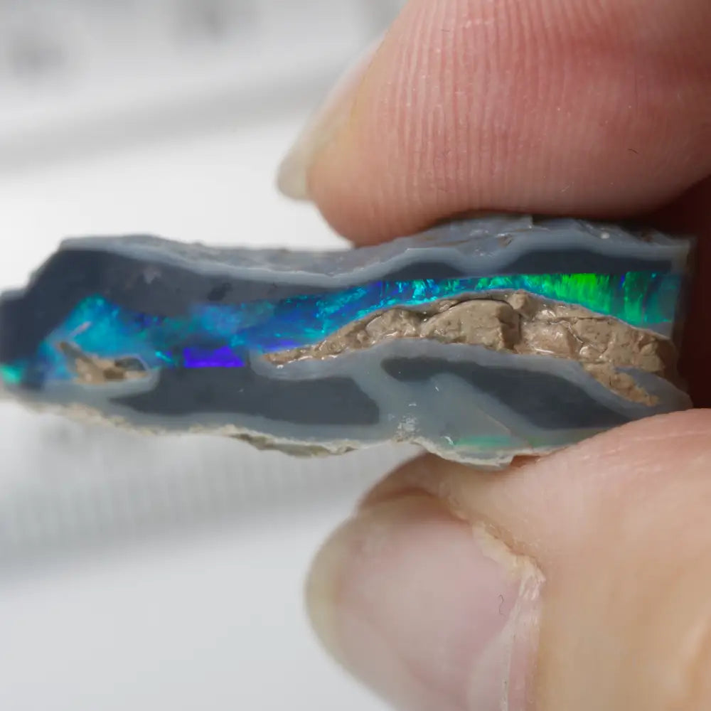 black rough opal
