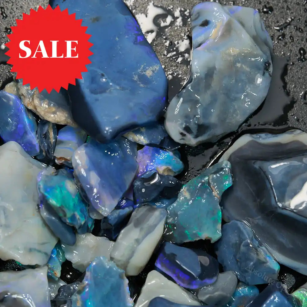 black rough opal