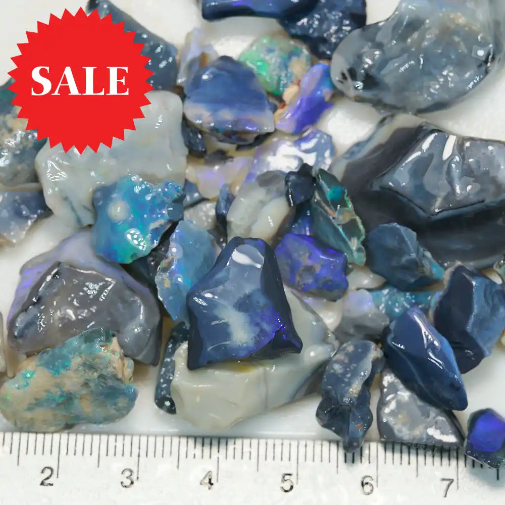 Rough Black Opal Parcel Lightning Ridge - Potch and Colour 