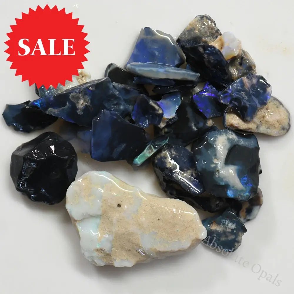 218 Cts Australian Rough Opal Parcel Lightning Ridge - Potch And Colour Cmr