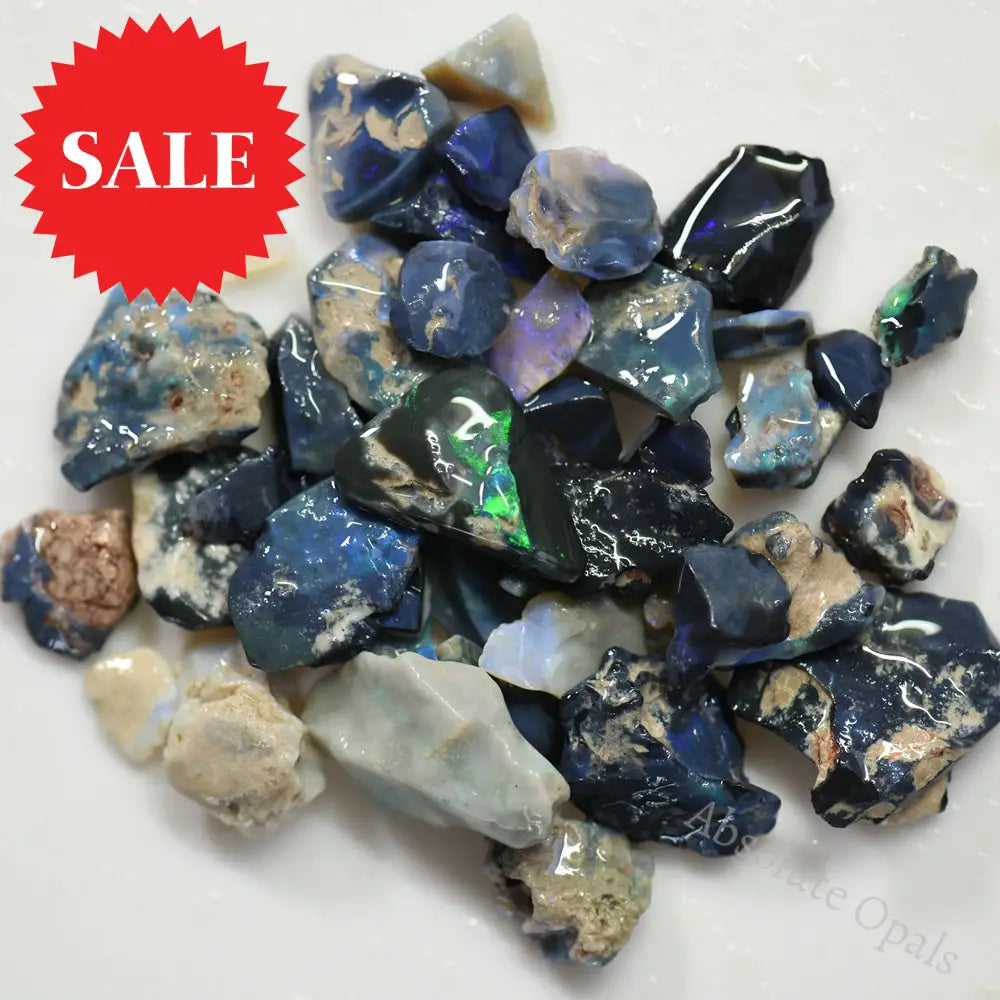 219 Cts Australian Rough Opal Parcel Lightning Ridge - Potch And Colour Cmr