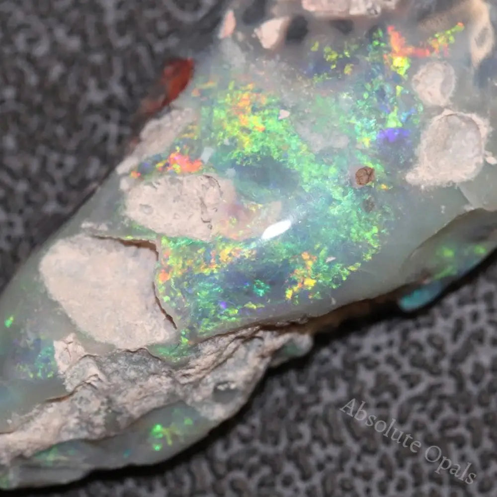 22.1 Cts Australian Opal Rough Lightning Ridge Polished Specimen Solid