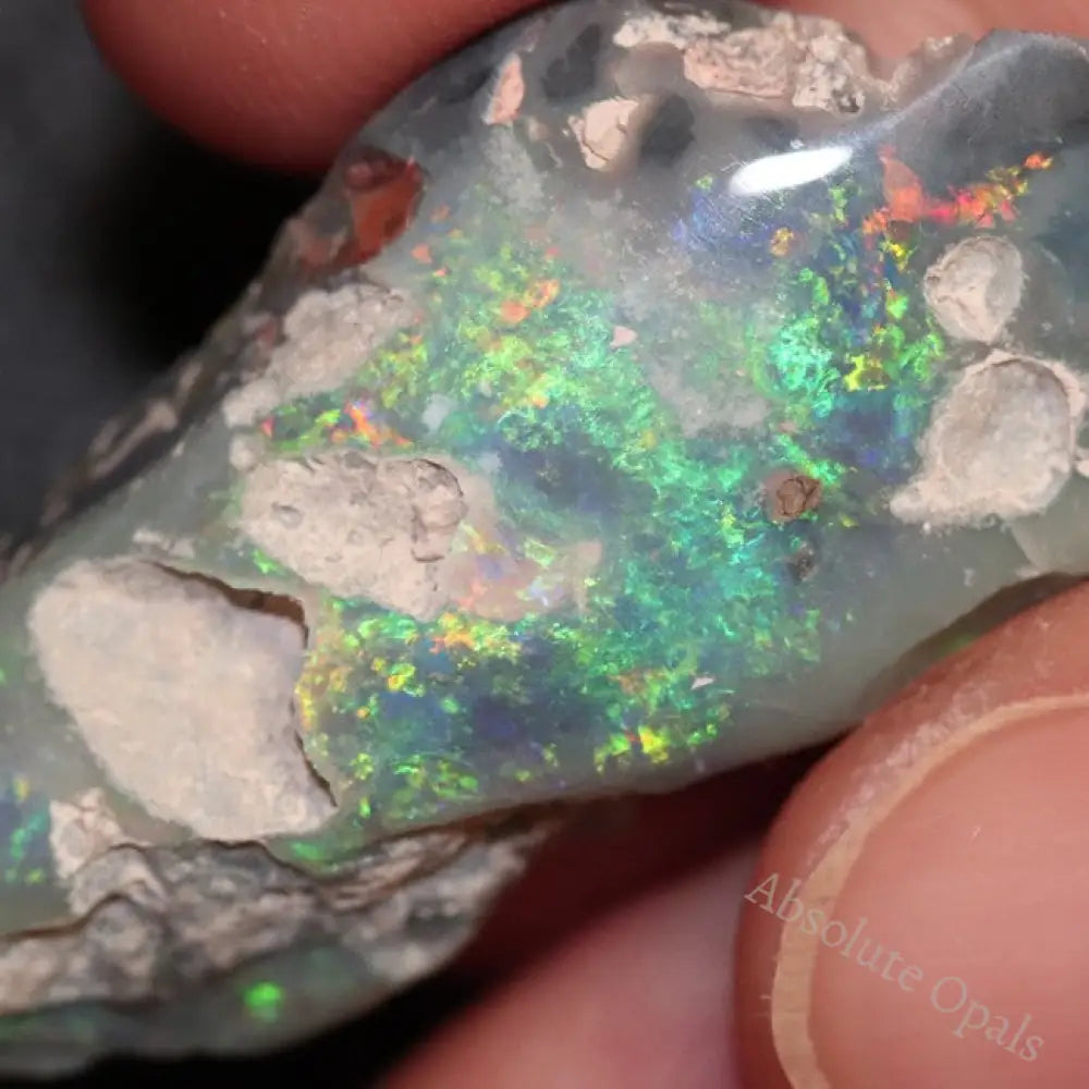 22.1 Cts Australian Opal Rough Lightning Ridge Polished Specimen Solid