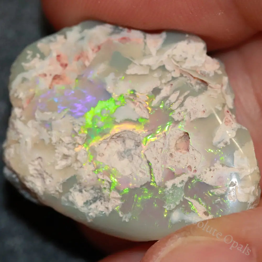 22.75 Cts Australian Opal Rough Lightning Ridge Polished Specimen Solid