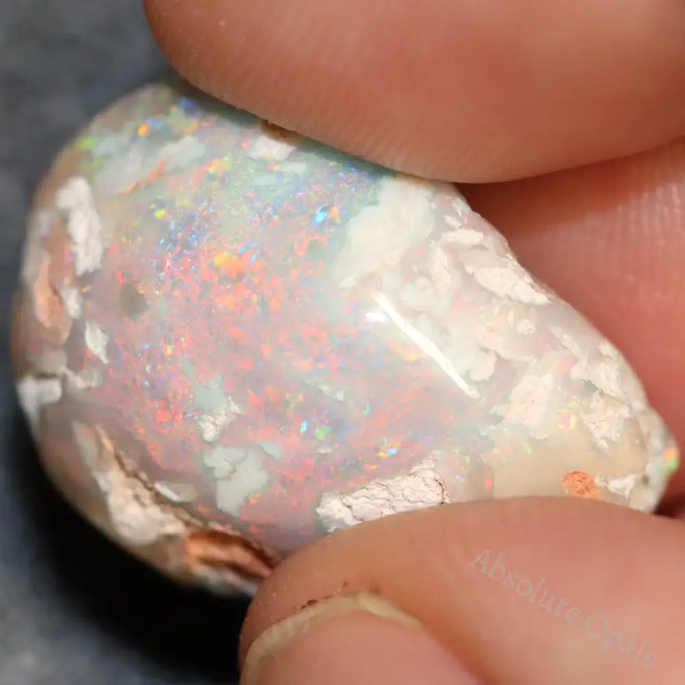 22 Cts Australian Opal Rough Lightning Ridge Polished Specimen Solid