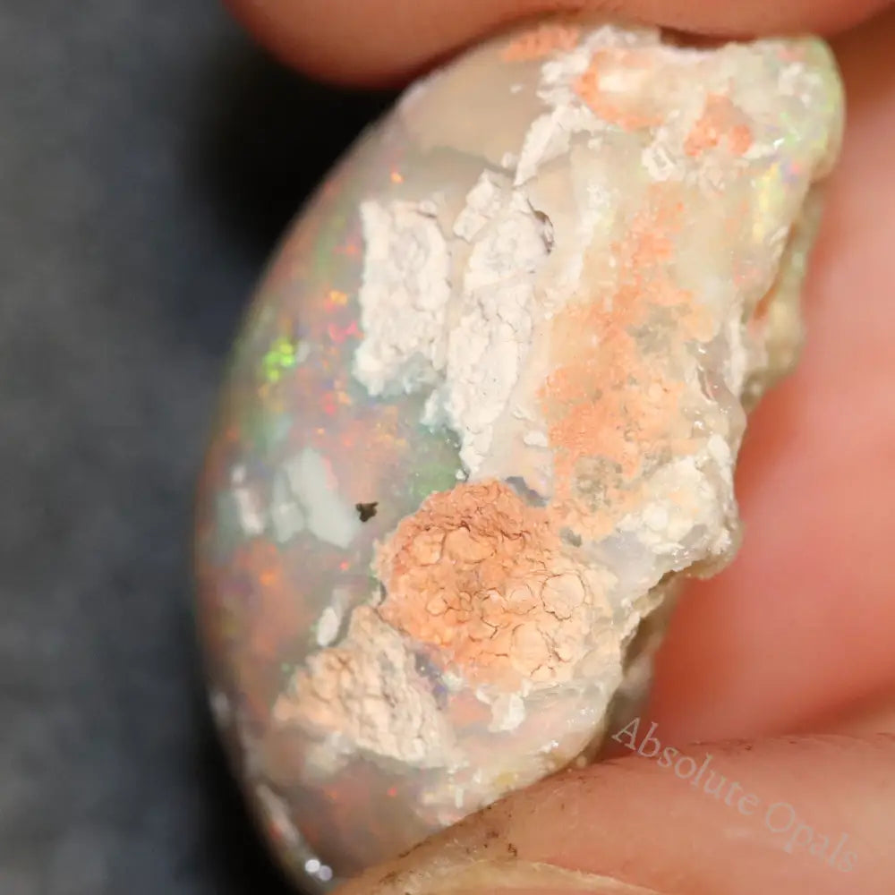 22 Cts Australian Opal Rough Lightning Ridge Polished Specimen Solid