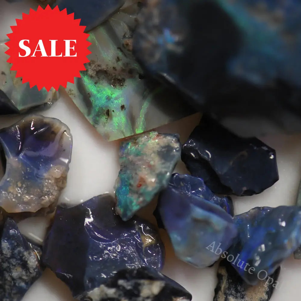 228 Cts Australian Rough Opal Parcel Lightning Ridge - Potch And Colour Cmr