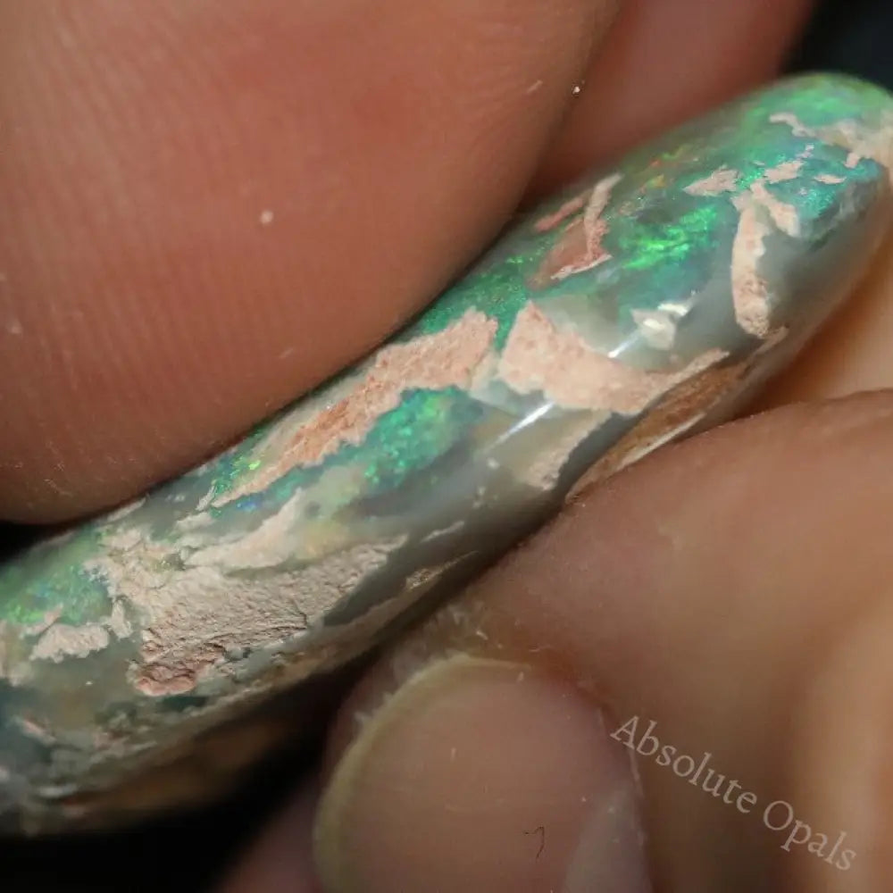 23.0 Cts Australian Semi Black Opal Rough Lightning Ridge Polished Specimen