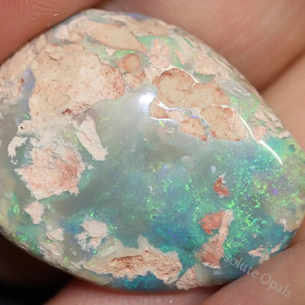 23.0 Cts Australian Semi Black Opal Rough Lightning Ridge Polished Specimen