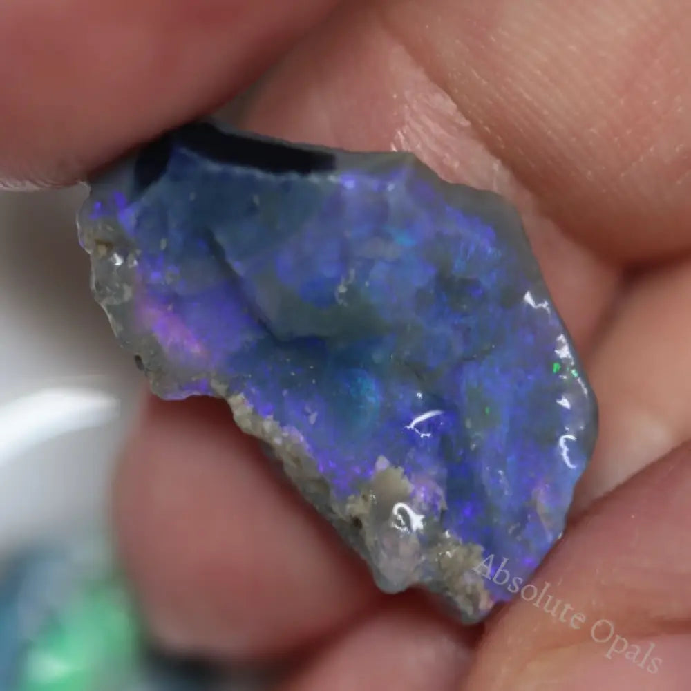 24.5 Cts Australian Rough Opal Parcel Rubs Lightning Ridge Cmr
