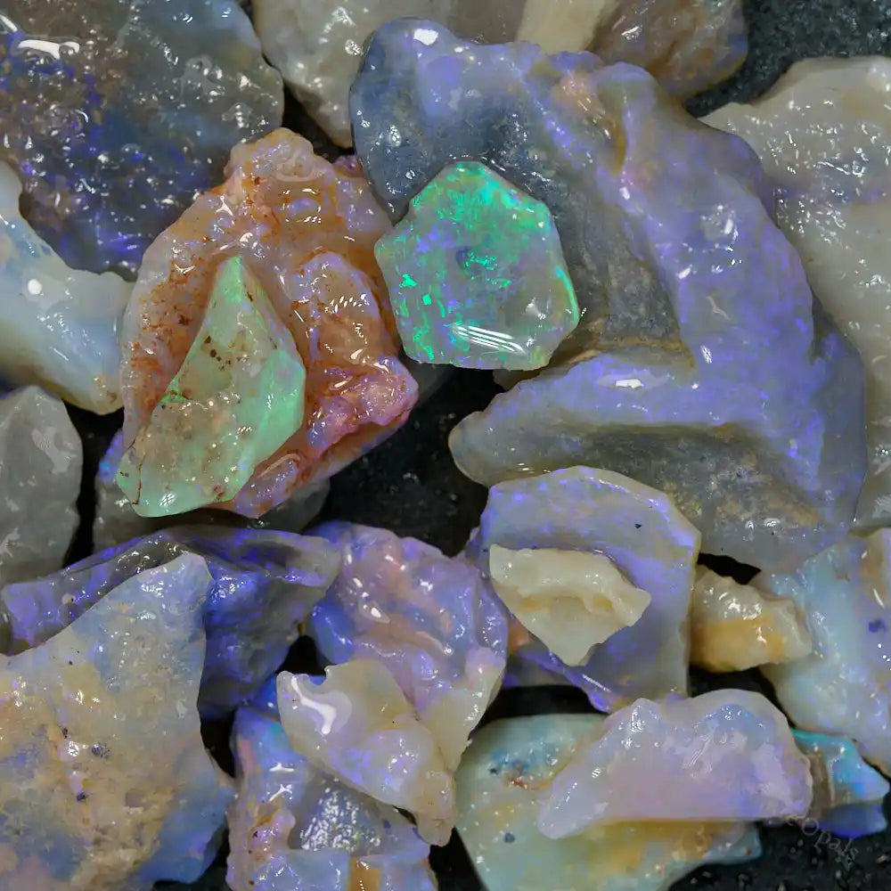 242 cts Rough Opal Parcel Lightning Ridge Potch and Colour Rough Opal