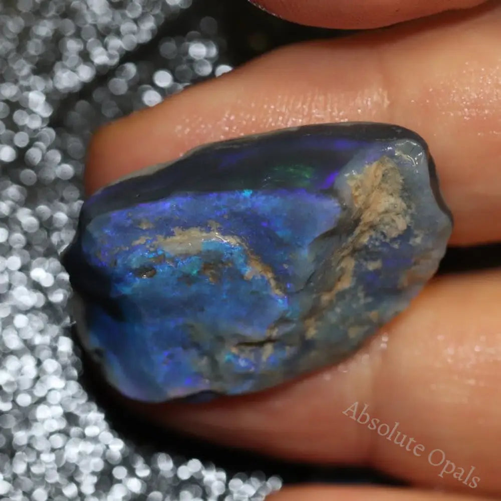 25.3 Cts Black Opal Rough Parcel 10.2-32.1X21.4-8.3X3.9-9.5Mm