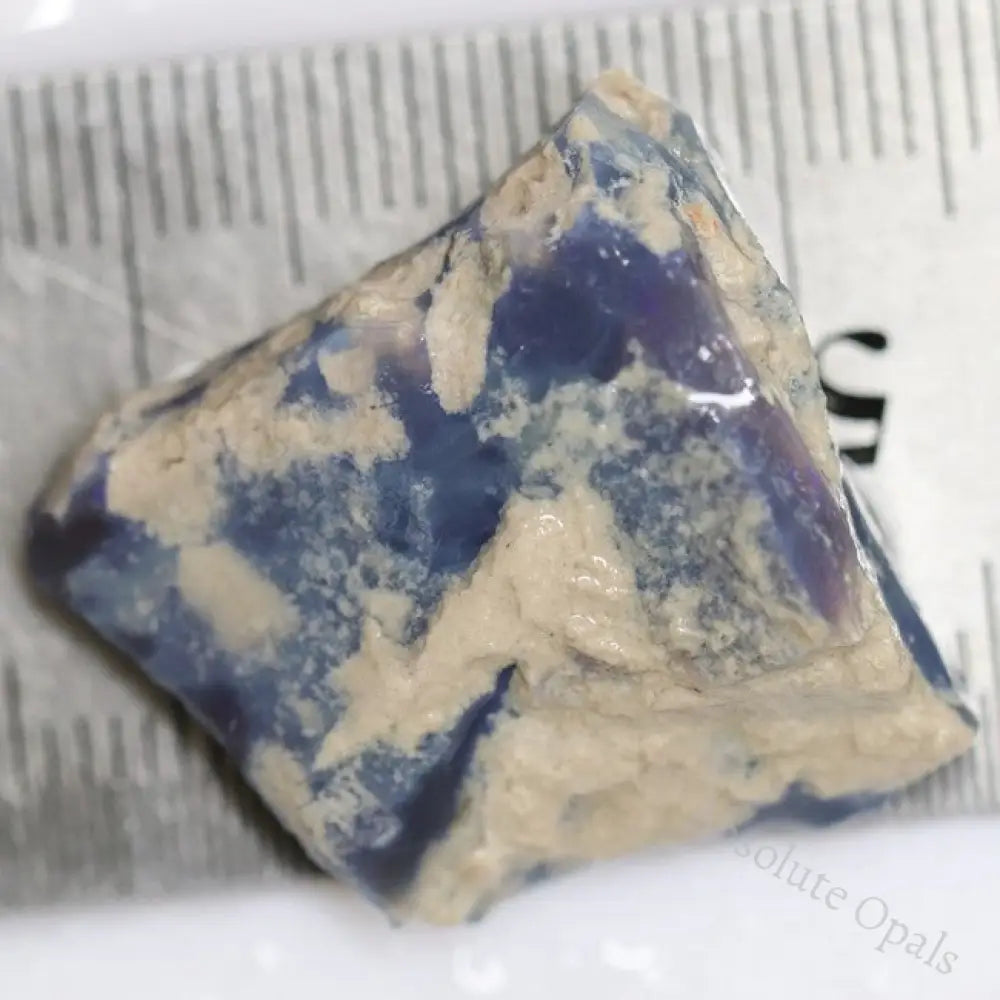 25.30 Cts Single Black Opal Rough For Carving 39.3X36.6X11.9Mm