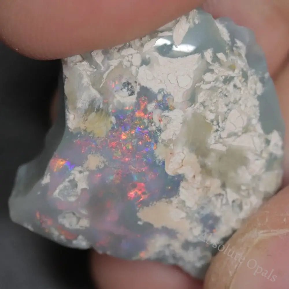25.80 Cts Australian Semi Black Opal Rough Lightning Ridge Polished Specimen