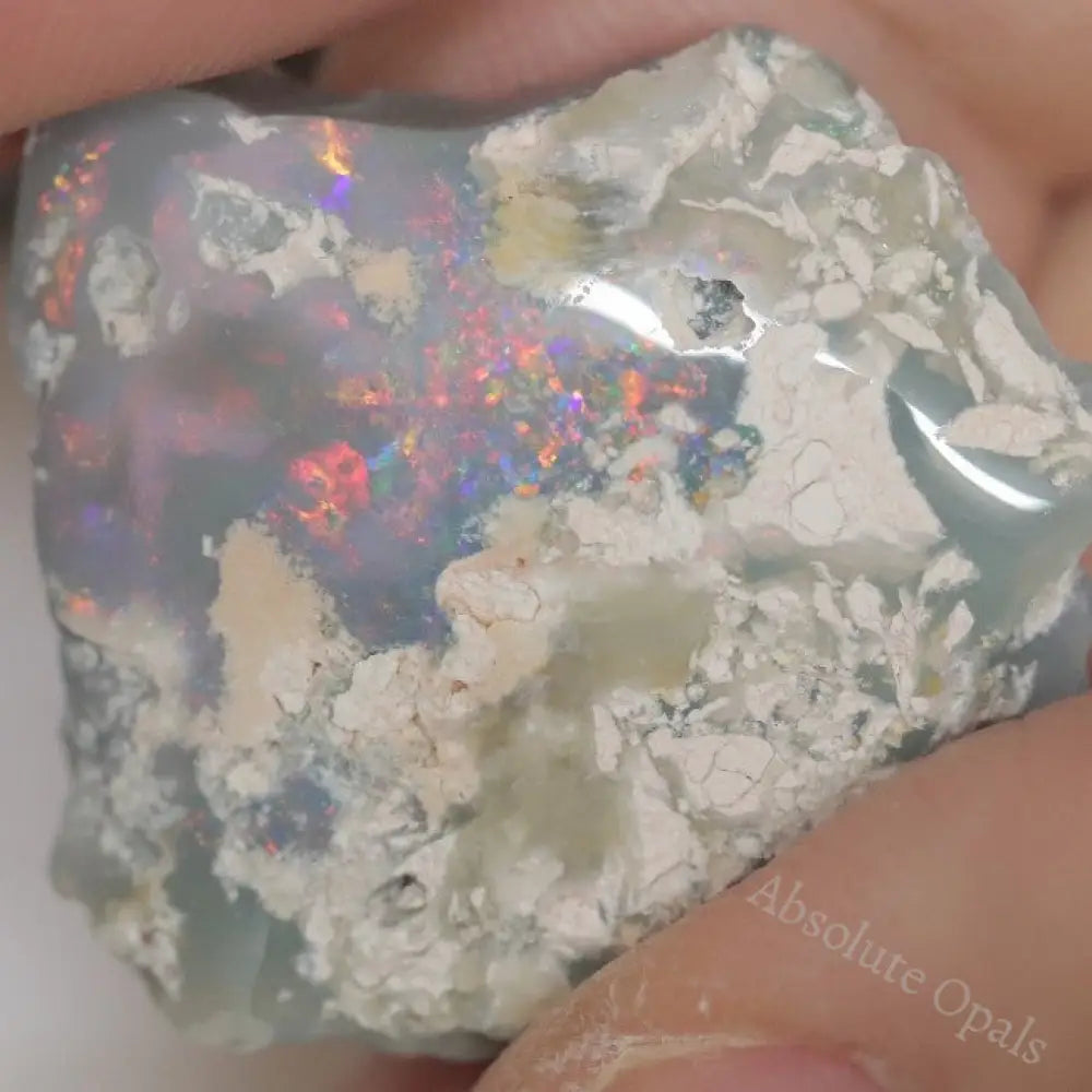 25.80 Cts Australian Semi Black Opal Rough Lightning Ridge Polished Specimen