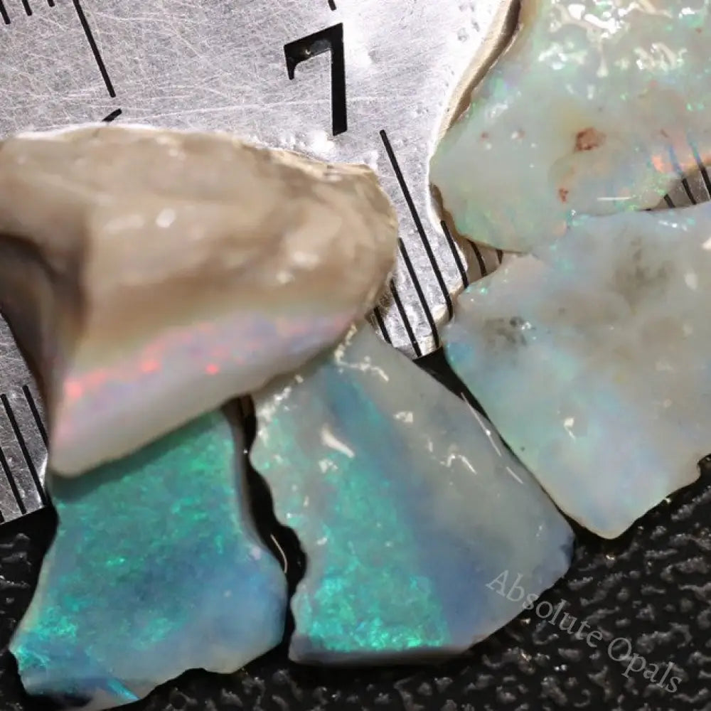 26.55 Cts Australian Solid Semi Black Opal Rough Lightning Ridge Parcel