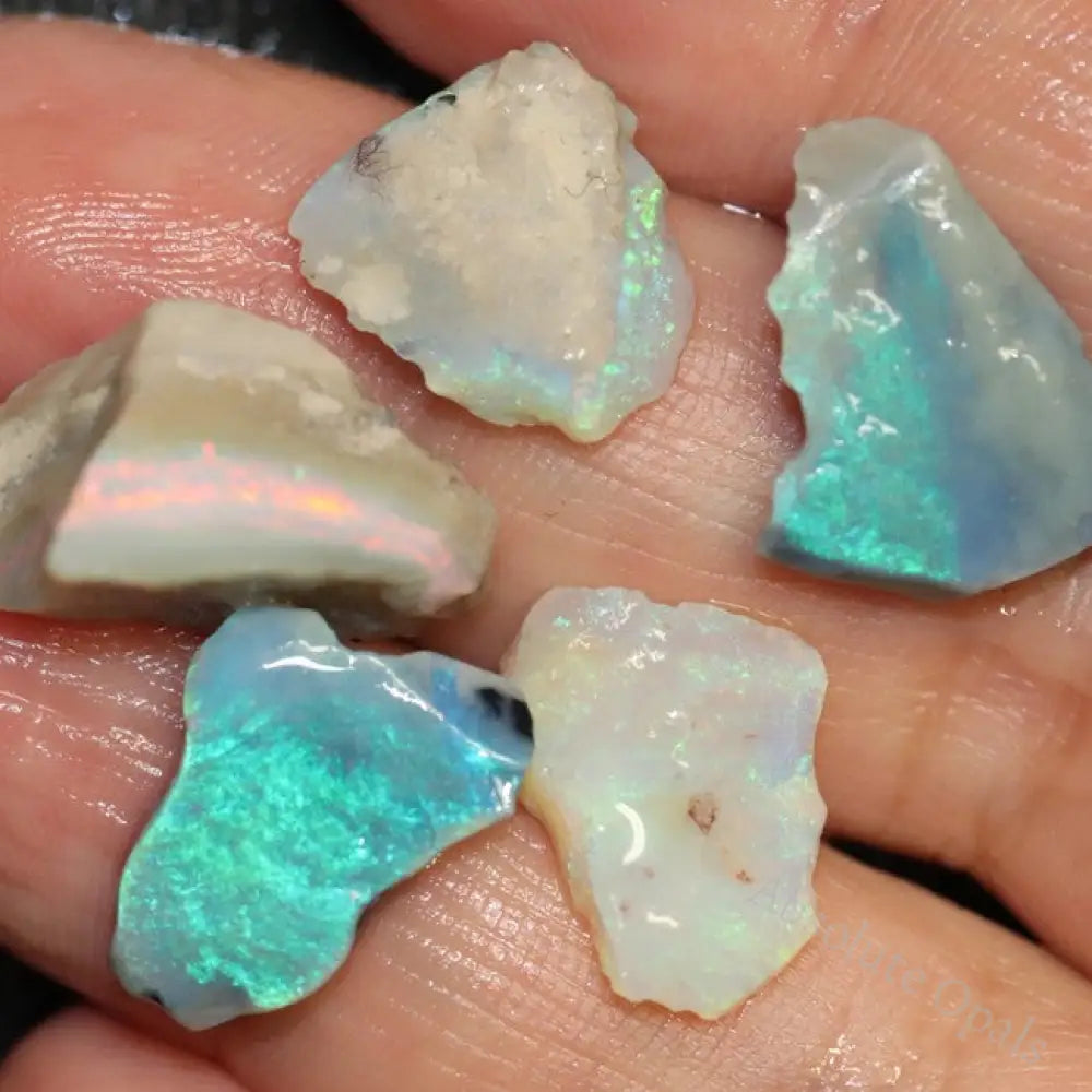 26.55 Cts Australian Solid Semi Black Opal Rough Lightning Ridge Parcel