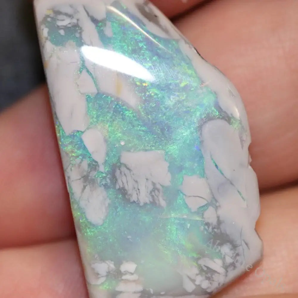 26.7 Cts Australian Opal Rough Lightning Ridge Polished Specimen Solid