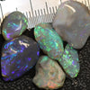 26.85 Cts Australian Solid Black Opal Rough Lightning Ridge Parcel